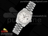 DayDate 40 SS GSF Gain Weight Meteorite Crystal Dial Diamonds Bezel on President Bracelet A2836